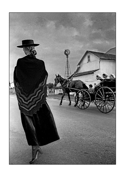 Ann Schaufuss walking in Armish Country