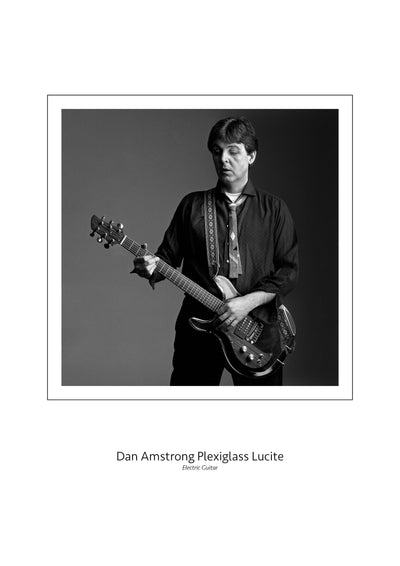 Paul McCartney with his Dan Armstrong Plexiglass Lucite Fine Art Print