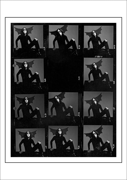 Peter Gabriel Bat costume Contact sheet
