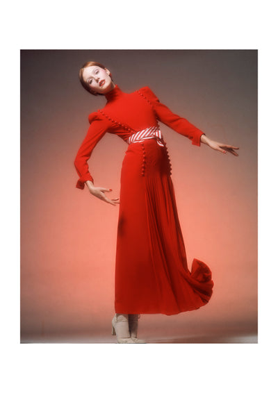 Susan Moncur – Red Dress, Vogue