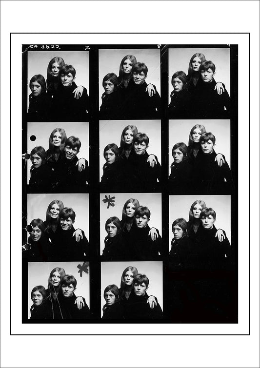 David Bowie & Feathers – Contact Sheet