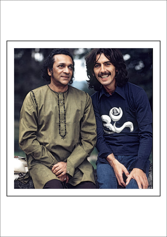 George Harrison & Ravi Shankar – Blue T-Shirt